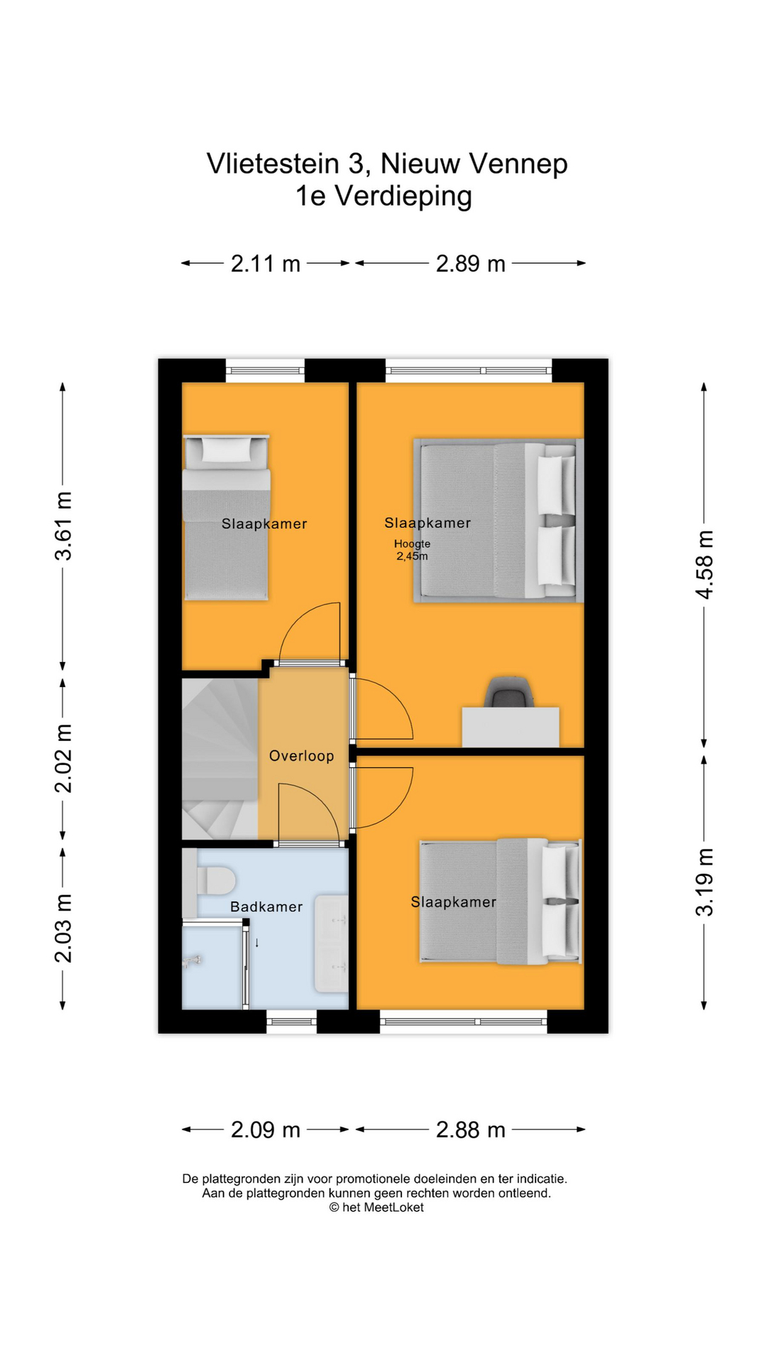 Vlietestein 3 , 2151 KL Nieuw-vennep map